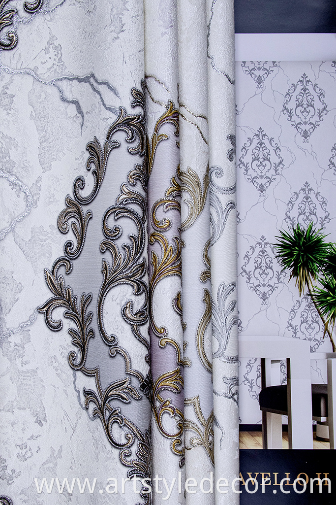 High quality damask decorative wallpaper